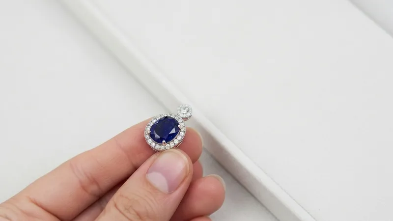 Collection vintage bagues saphir style Art Déco