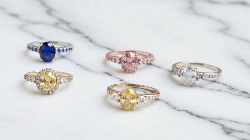 Collection bagues saphir différents styles et couleurs